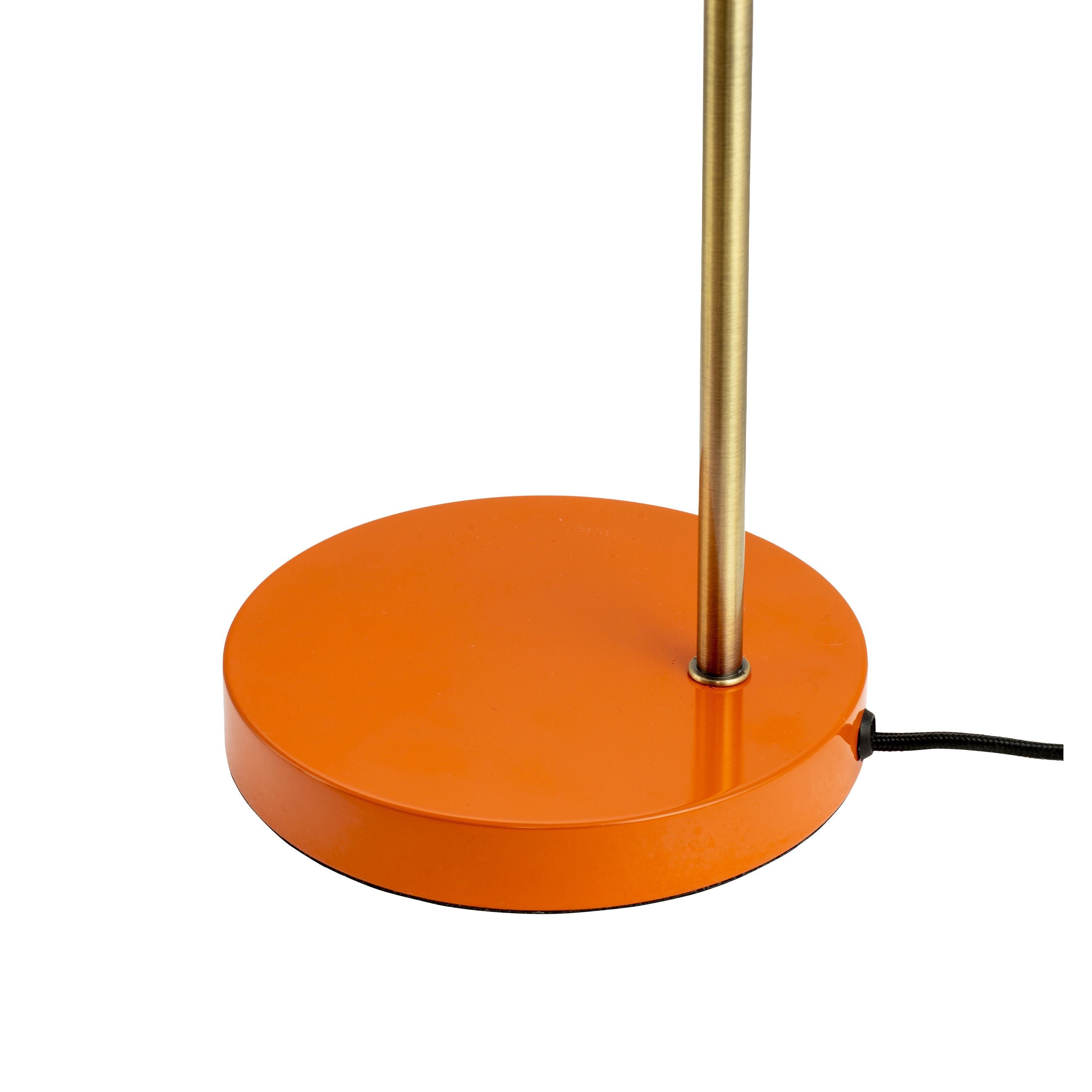 Dyberg Larsen Ocean Table Lamp, orange/messing