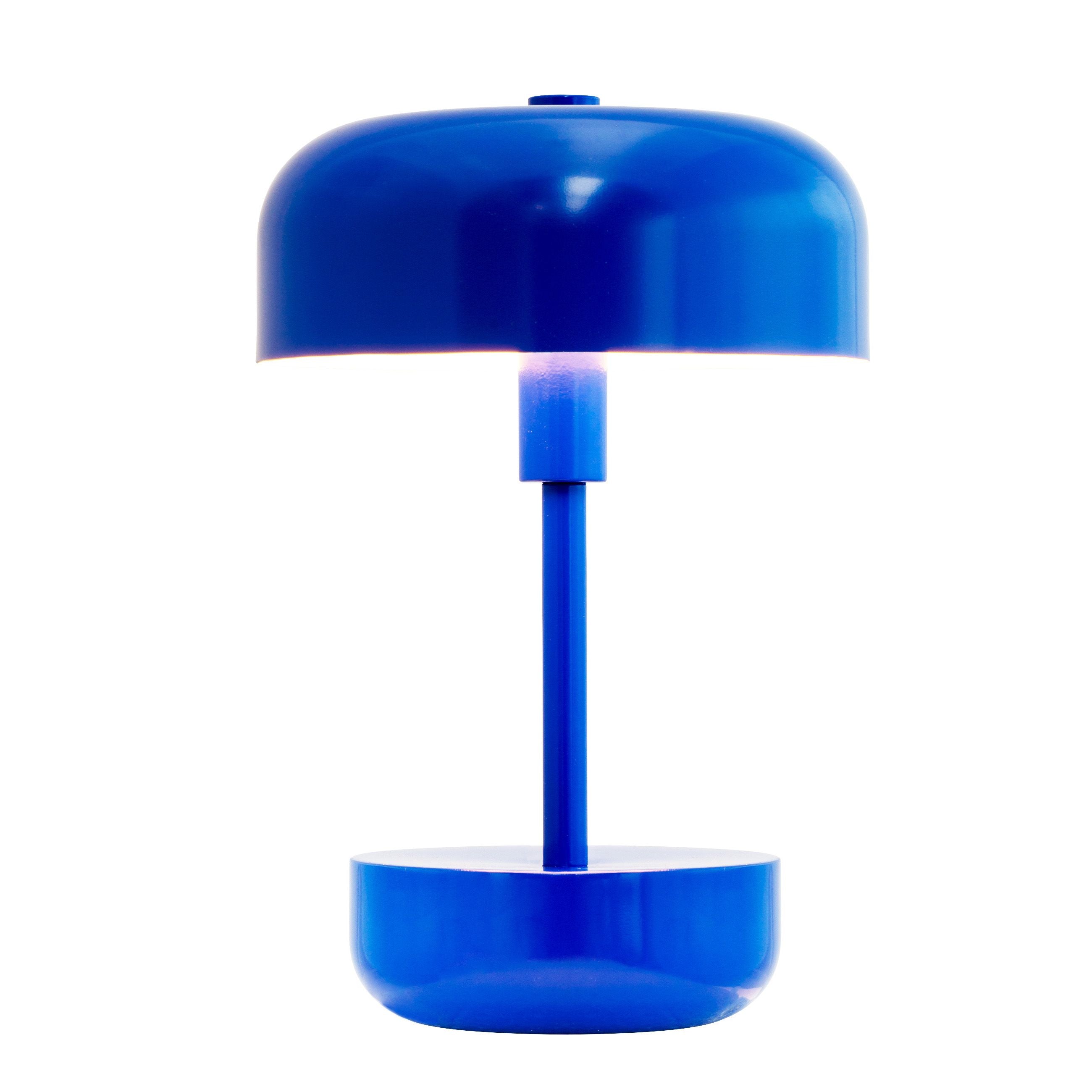 Dyberg Larsen Haipot laddningsbar bordslampa, blå