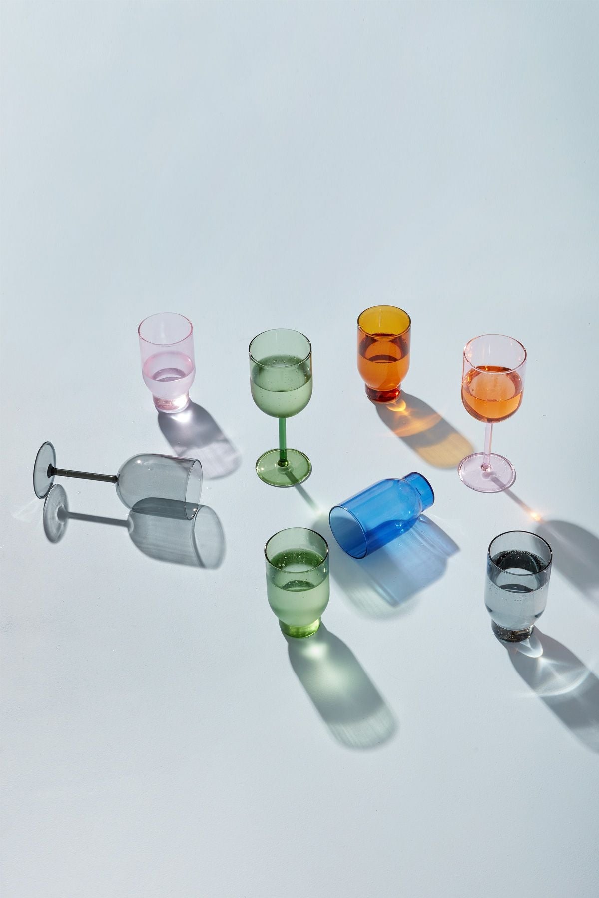 Studio About glasvareresæt med 2 vandbriller, Amber