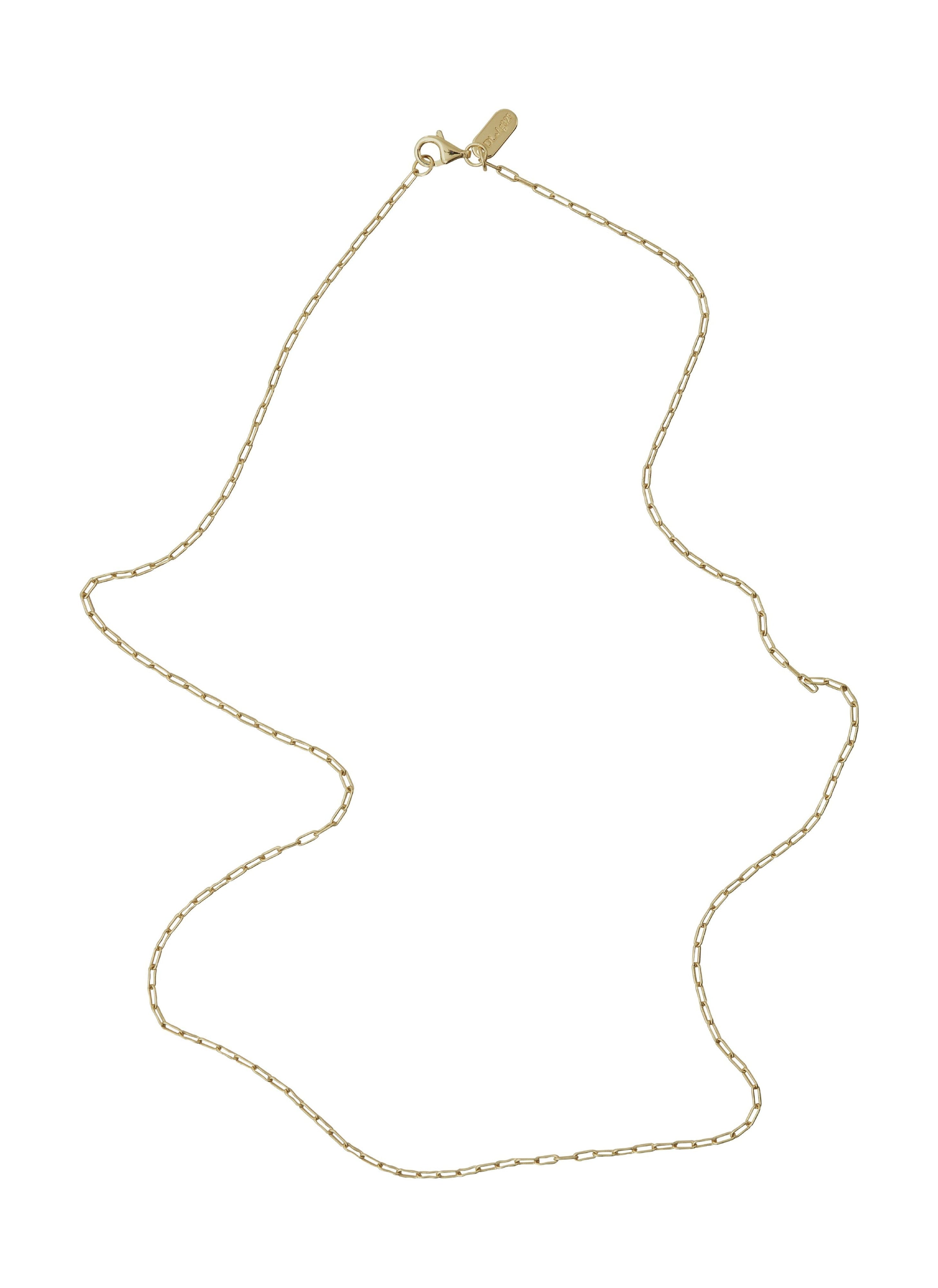 Design Letters Square Link Chain Gold, 60 cm