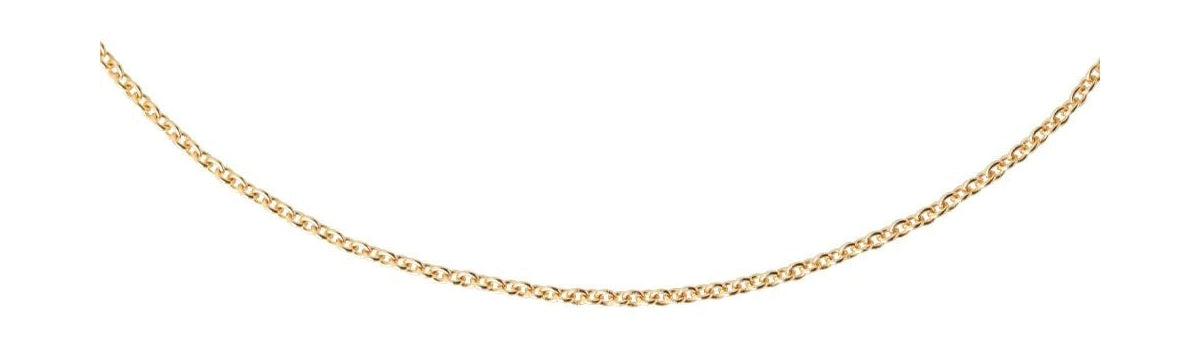 Design Letters halskæde kæde guld, 55 cm