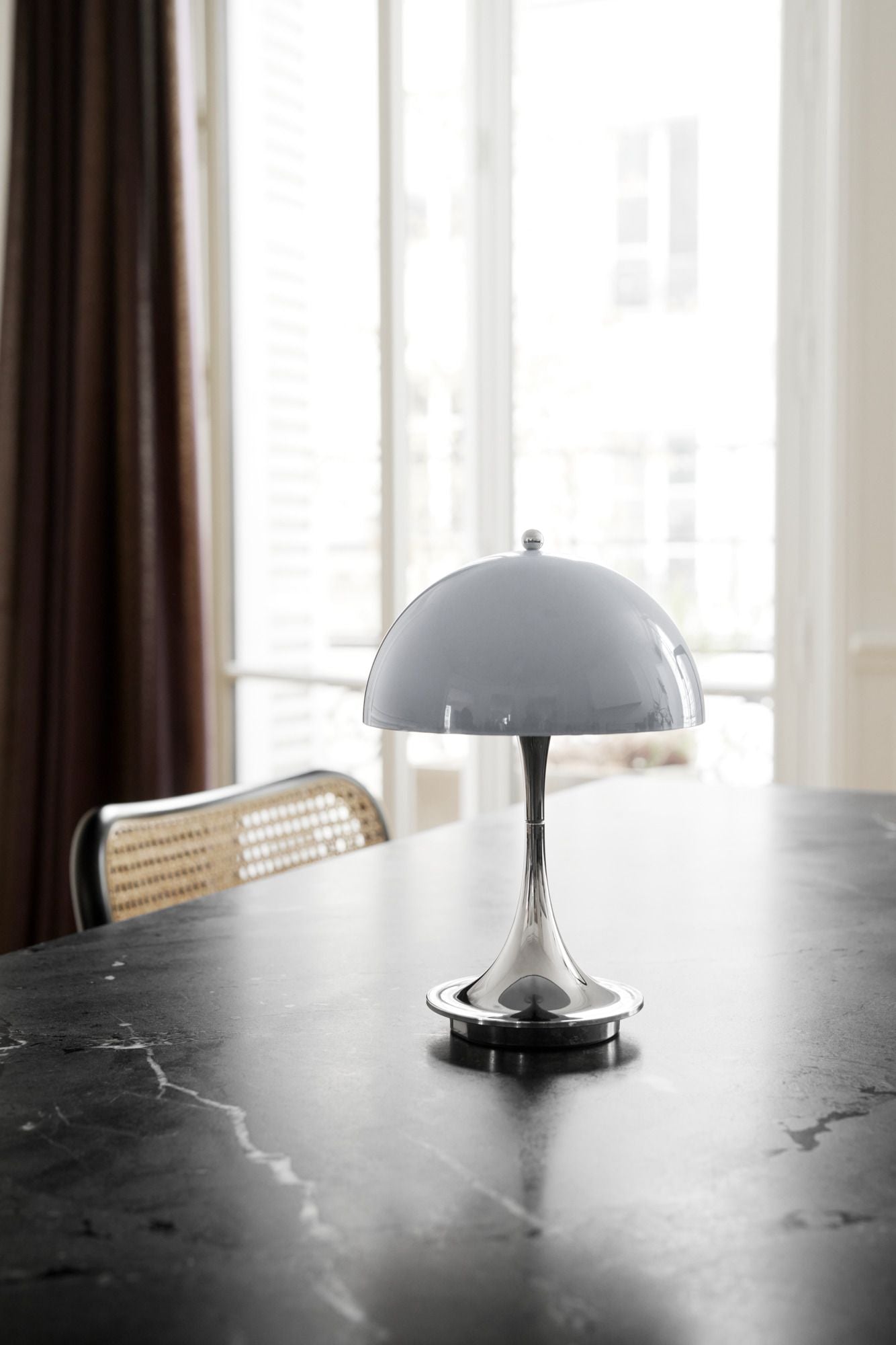 Louis Poulsen Panthella 160 Portable Table Lamp V2, Gray