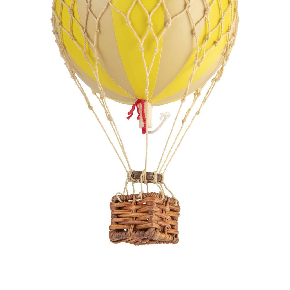 Authentic Models Flyter himlen luftballong, gul dubbel, Ø 8,5 cm