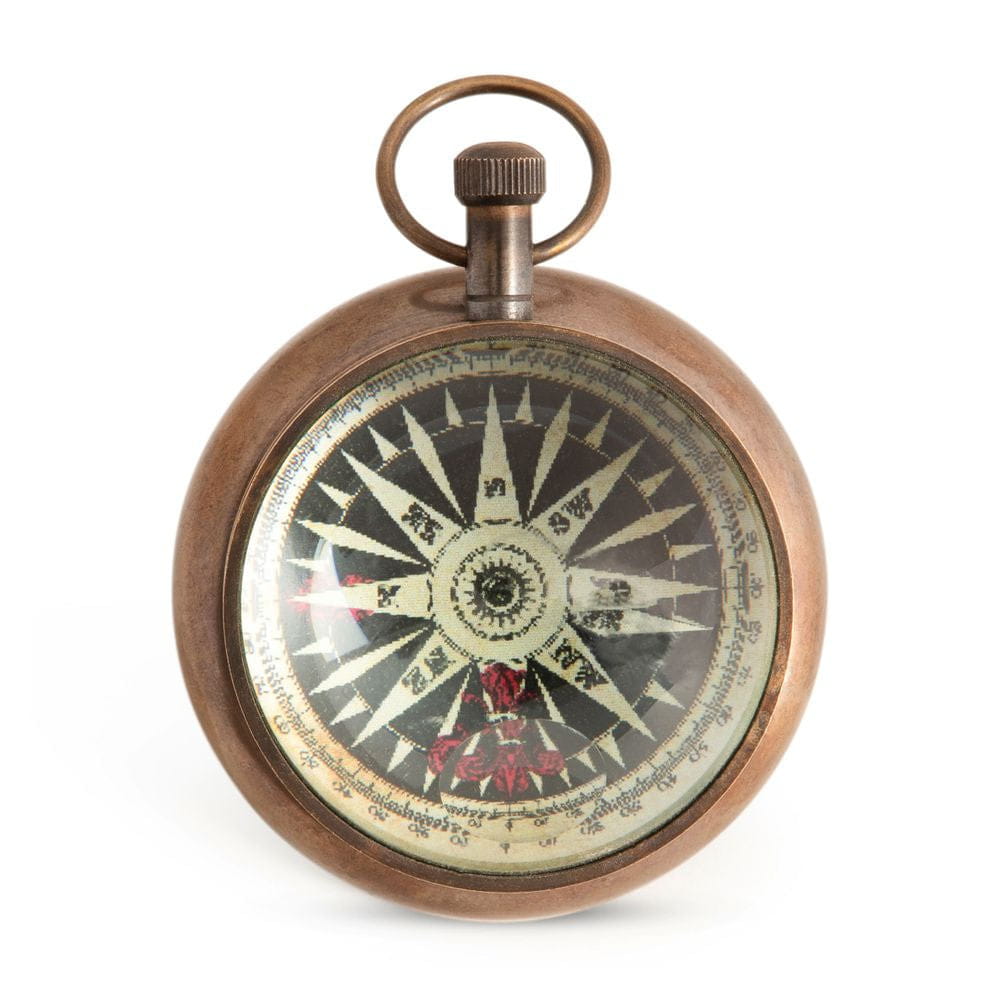 Authentic Models Porthole Eye of Time Clock, brons