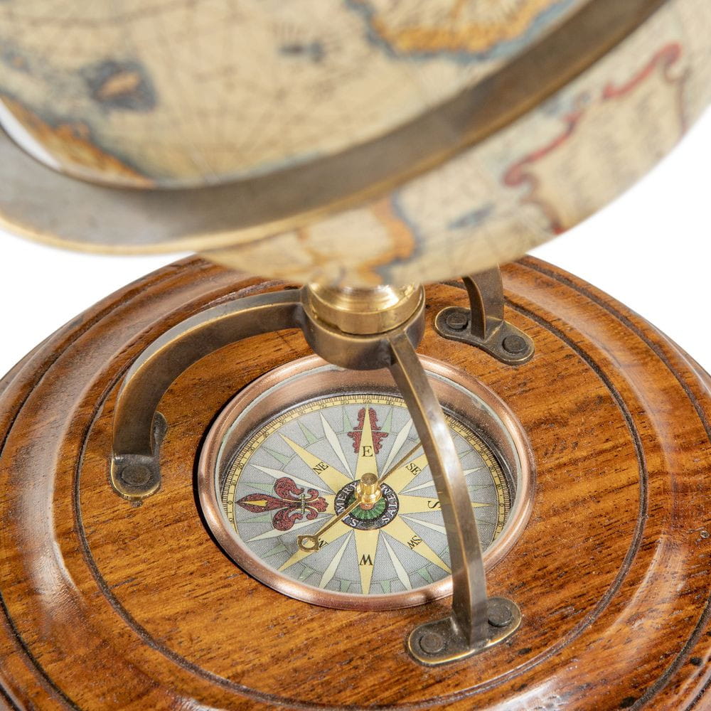Authentic Models Terrestrial Globus med Compass