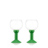 Bodum Oktett vinglas med plastbase 2 stk., Grøn
