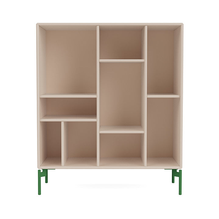 Montana Compile Decorative Shelf With Legs, Clay/Parsley