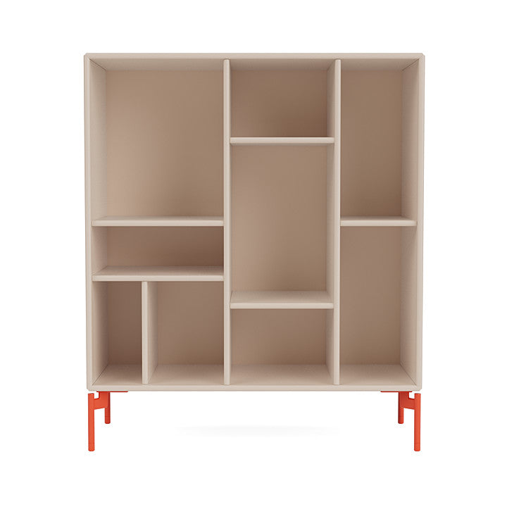 Montana Compile Decorative Shelf With Legs, Clay/Rosehip
