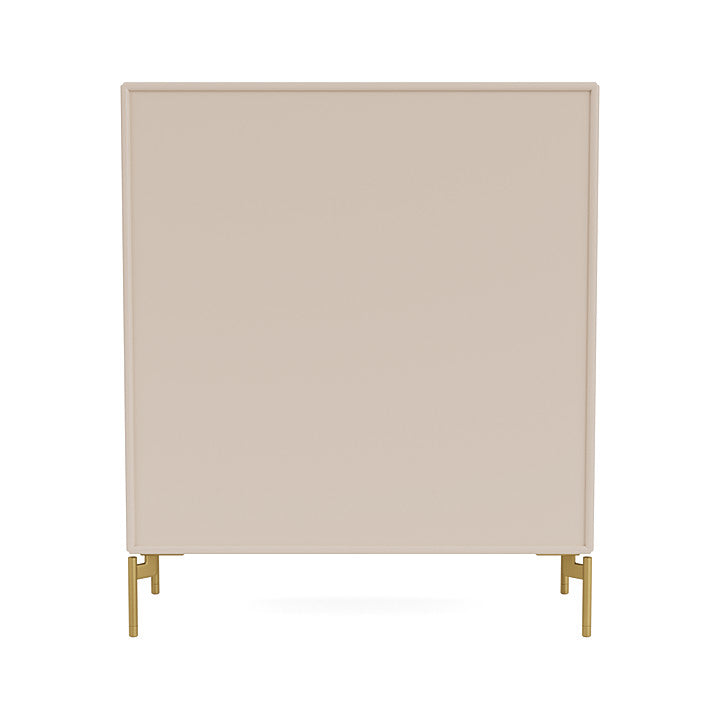 Montana Cover Cabinet With Legs, Clay/Brass
