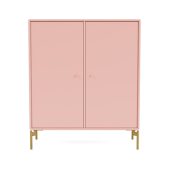 Montana Cover Cabinet With Legs, Ruby/Brass