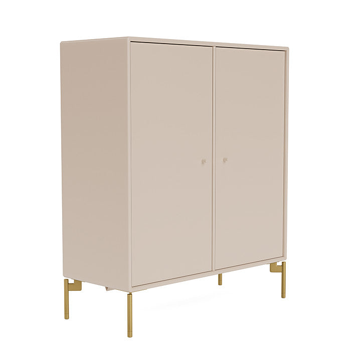 Montana Cover Cabinet With Legs, Clay/Brass