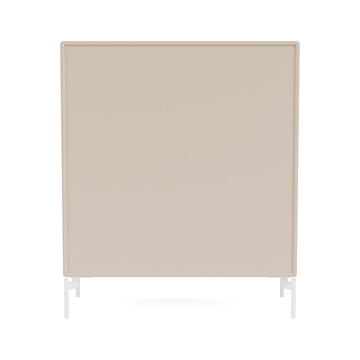 Montana Cover Cabinet With Legs, Clay/Snow White