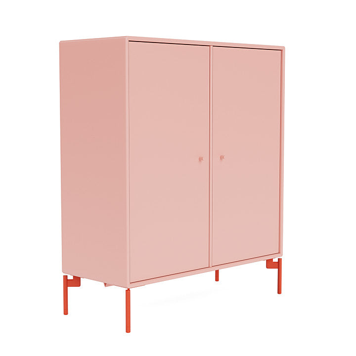 Montana Cover Cabinet With Legs, Ruby/Rosehip