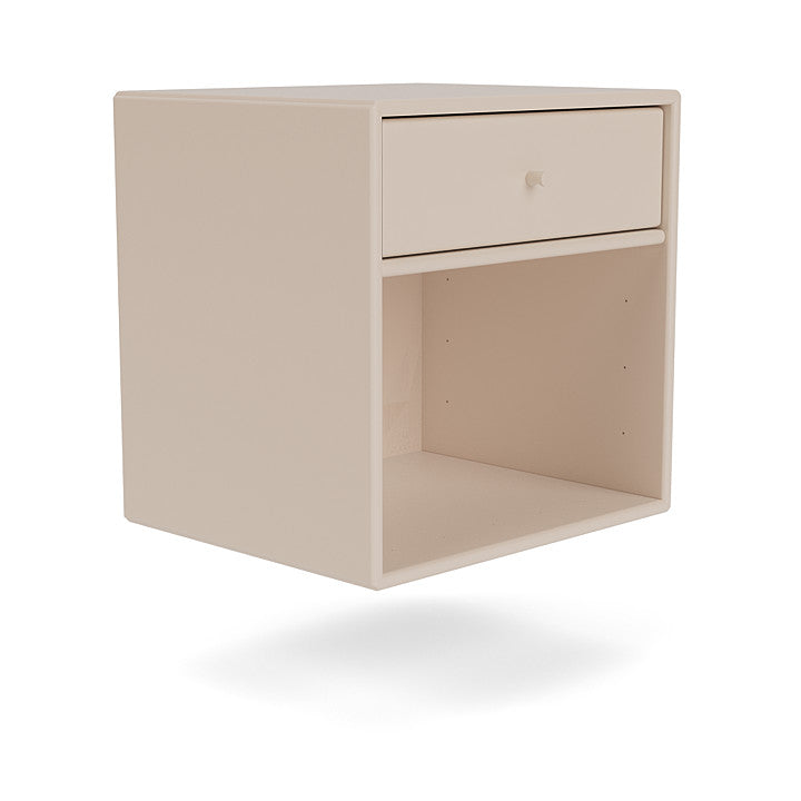 Montana Dream Nightstand With Suspension Rail, Clay