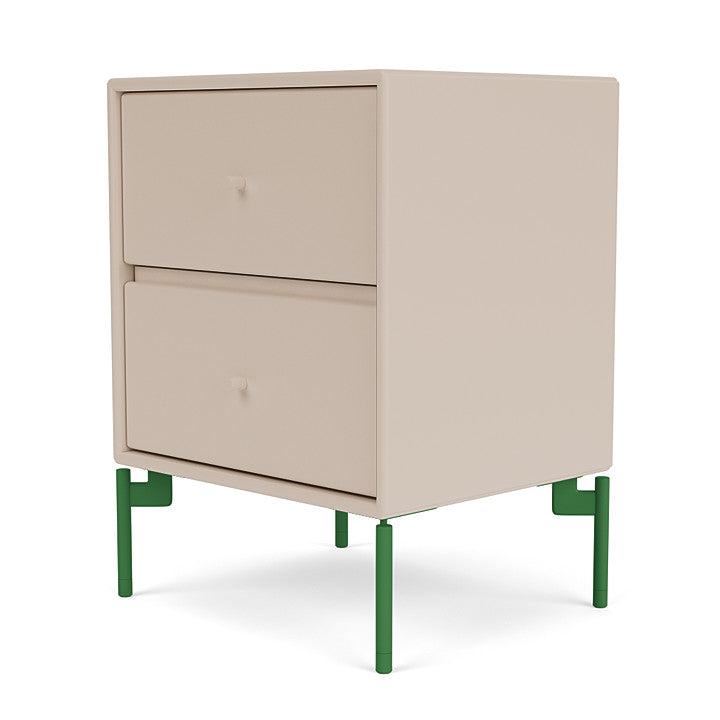 Montana Drift Drawer Module With Legs, Clay/Parsley
