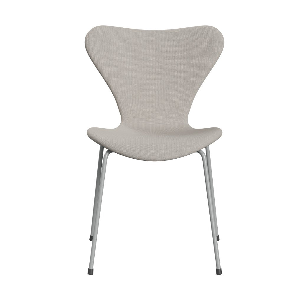 Fritz Hansen 3107 Stol Fuldpolstret, Nine Grey/Steelcut Off White