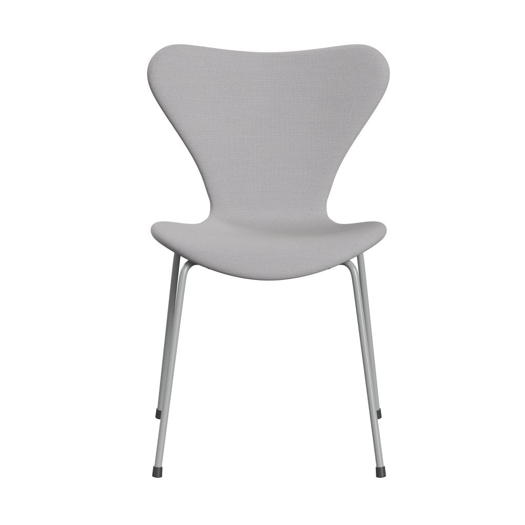 Fritz Hansen 3107 stol helt vadderad, nio grå/stålcuttrio vit & ljusgrå