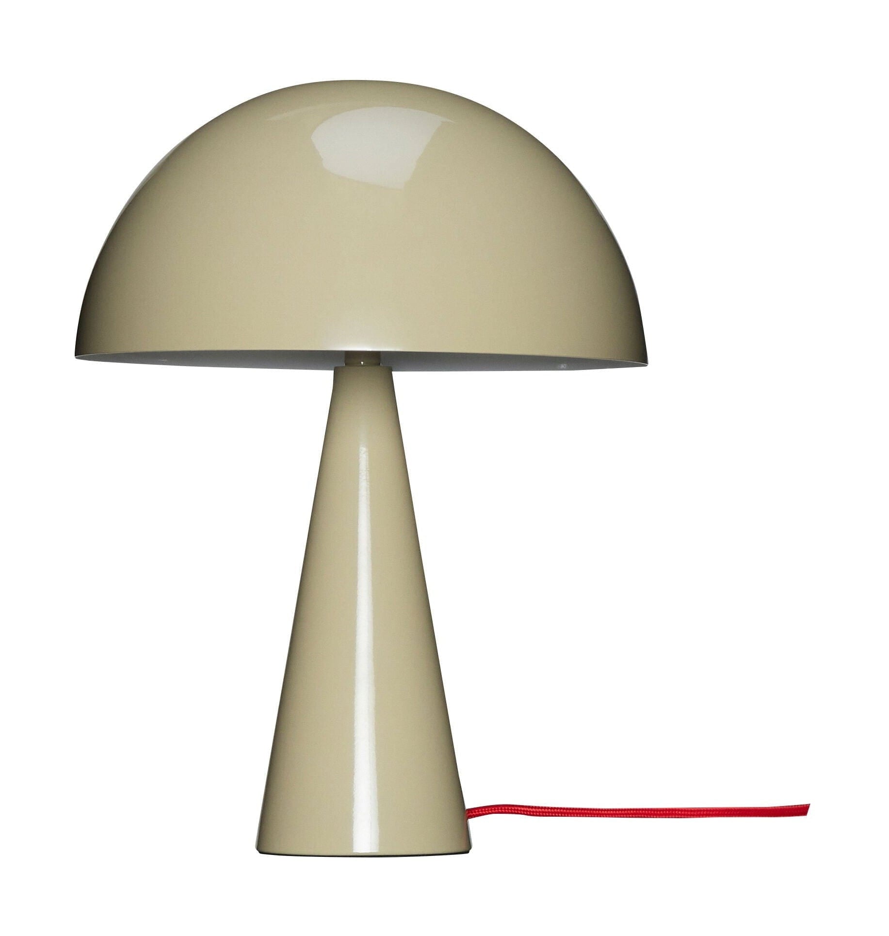Hübsch Mush Bordlampe Mini, Sand/Rød