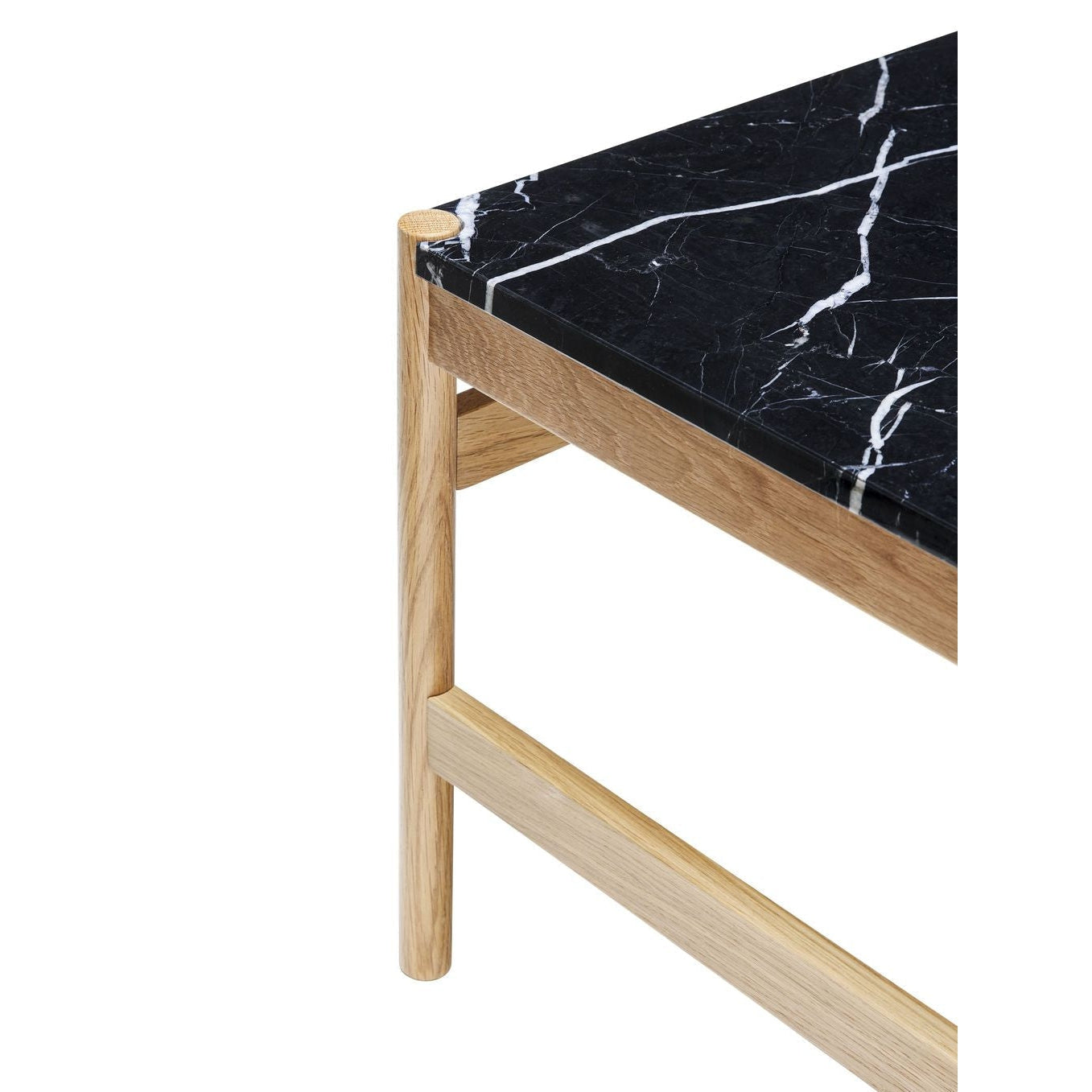 Hübsch Råa soffbord ek/marmor