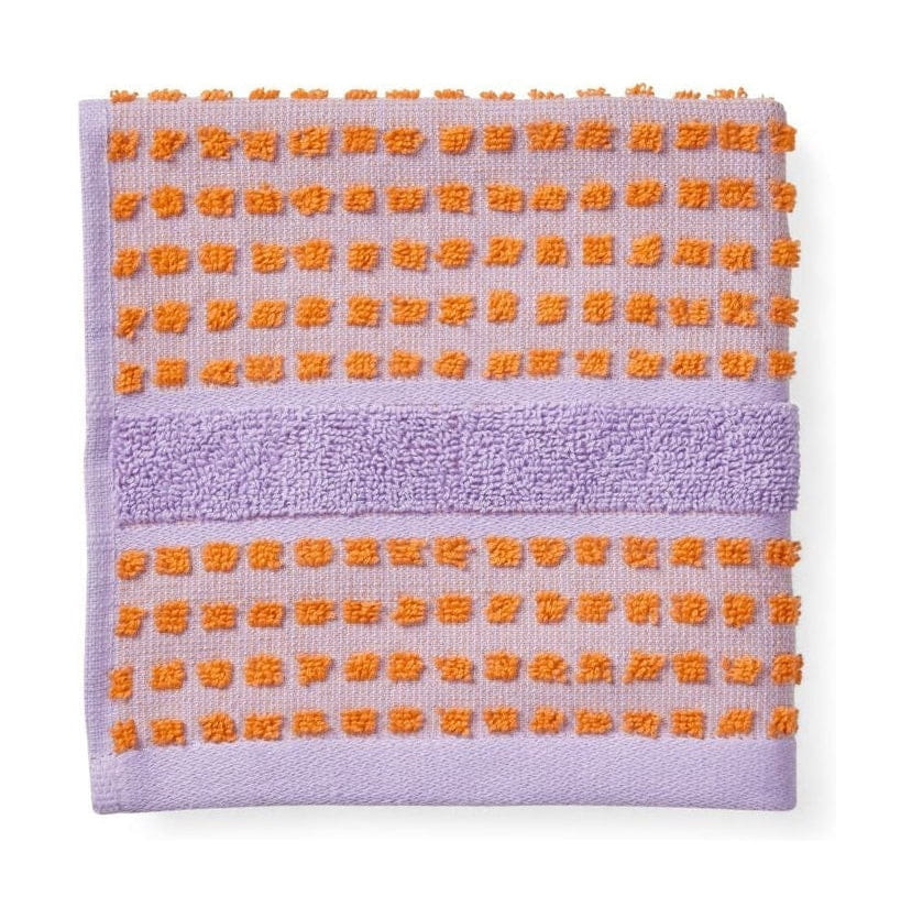 JUNA Kontrollera tvättduken 30x30 cm, lavendel/persika