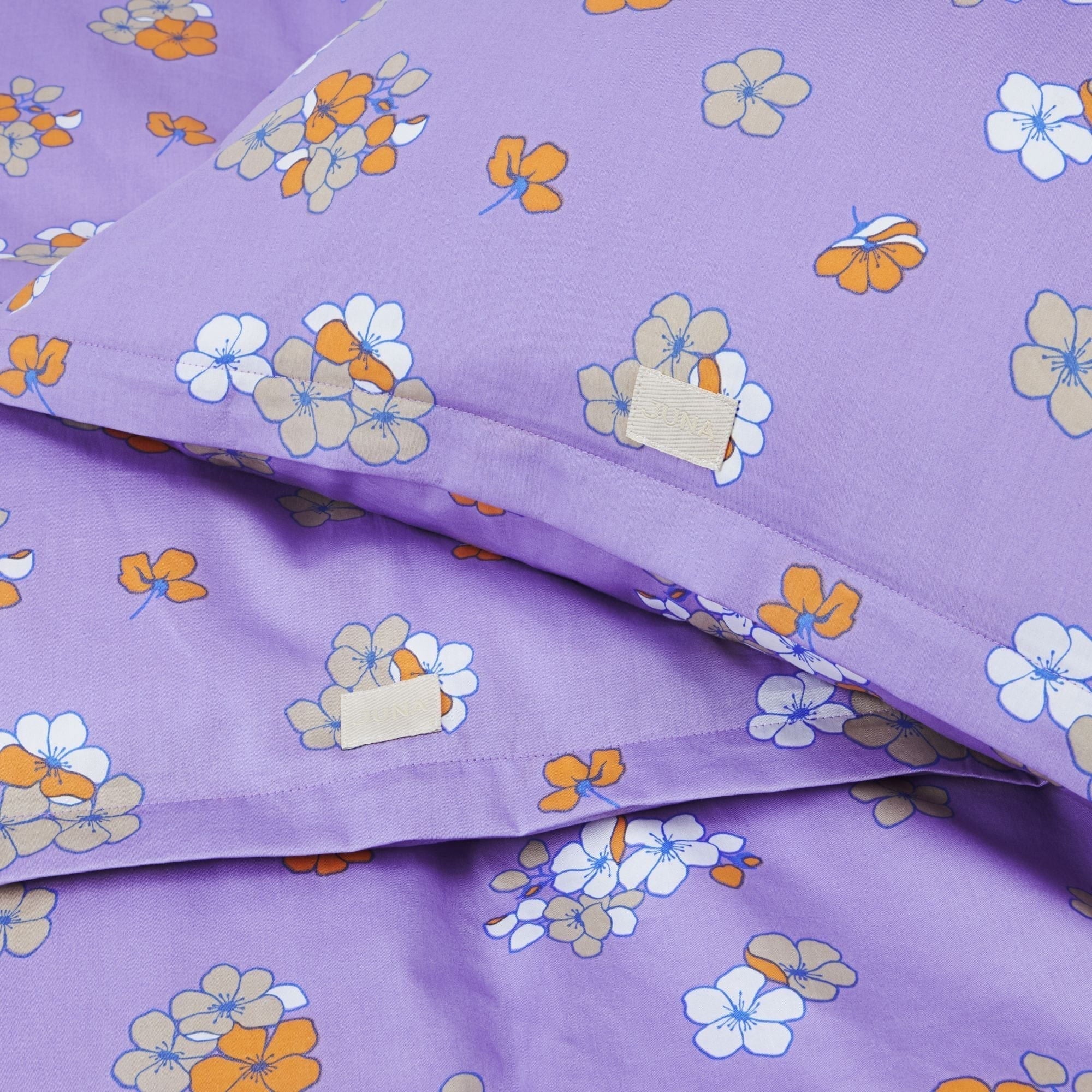 JUNA Stora behagligt sängkläder 140x220 cm, lavendel
