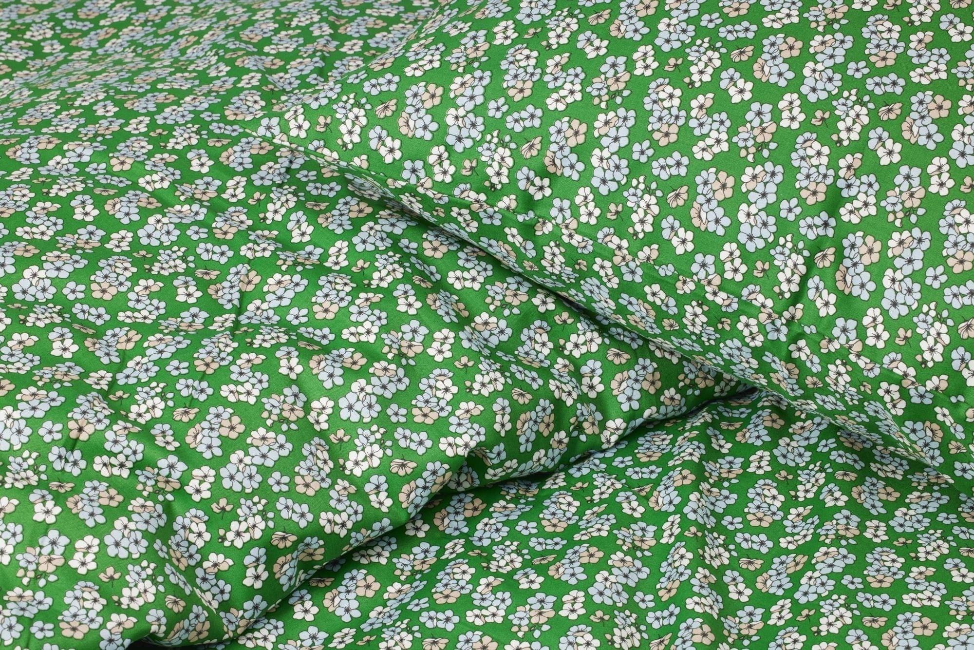 JUNA Behagligt sängkläder 140x220 cm, grönt