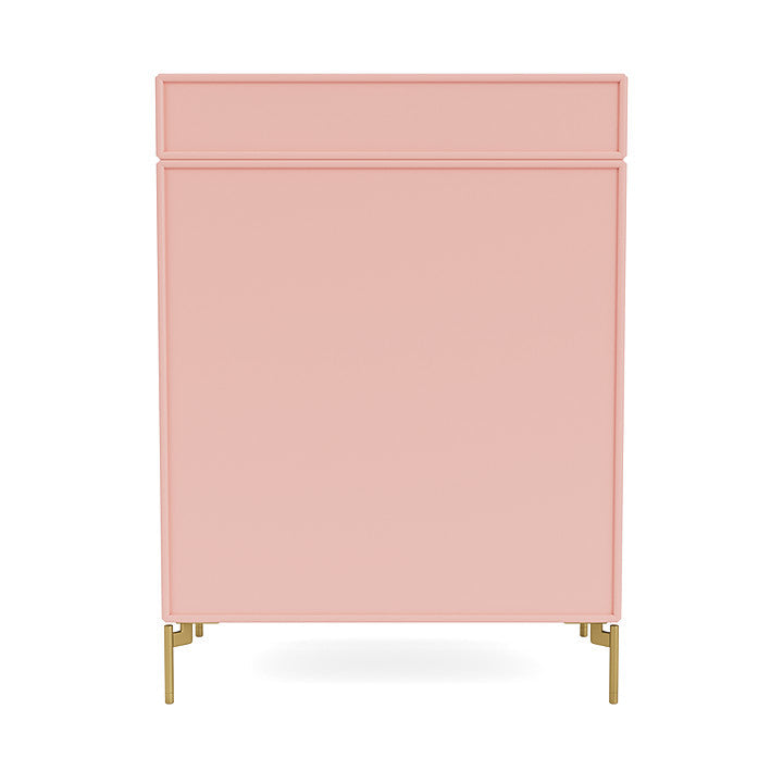 Montana Keep Chest Of Drawers With Legs, Ruby/Brass