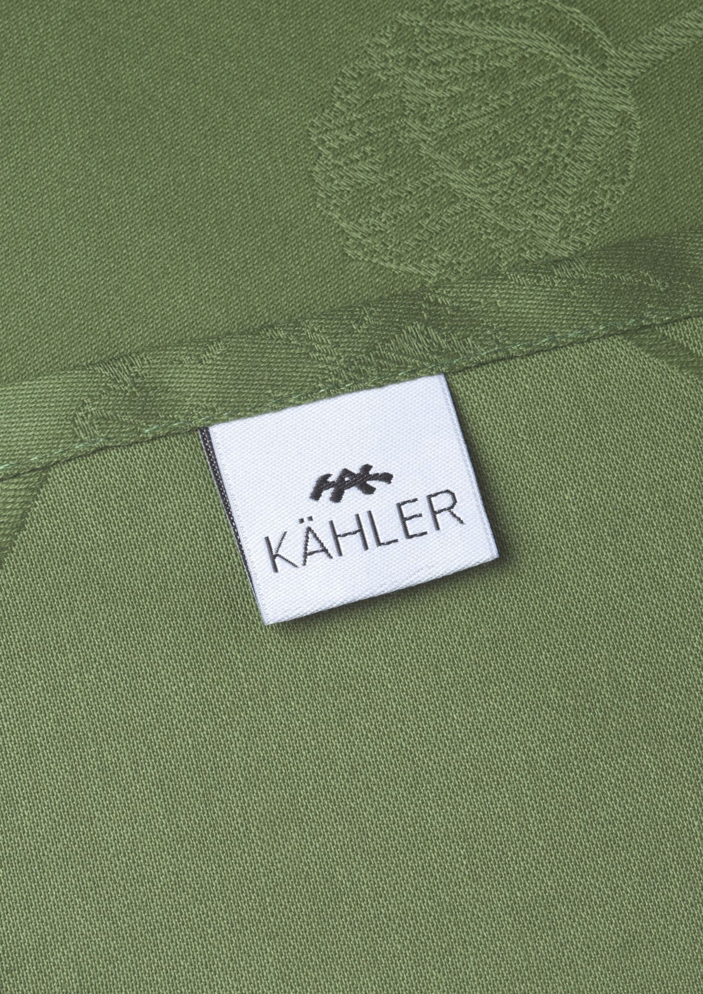 Kähler Hammershøi vallmo -tyg servett 4 st. 45x45 cm, grön