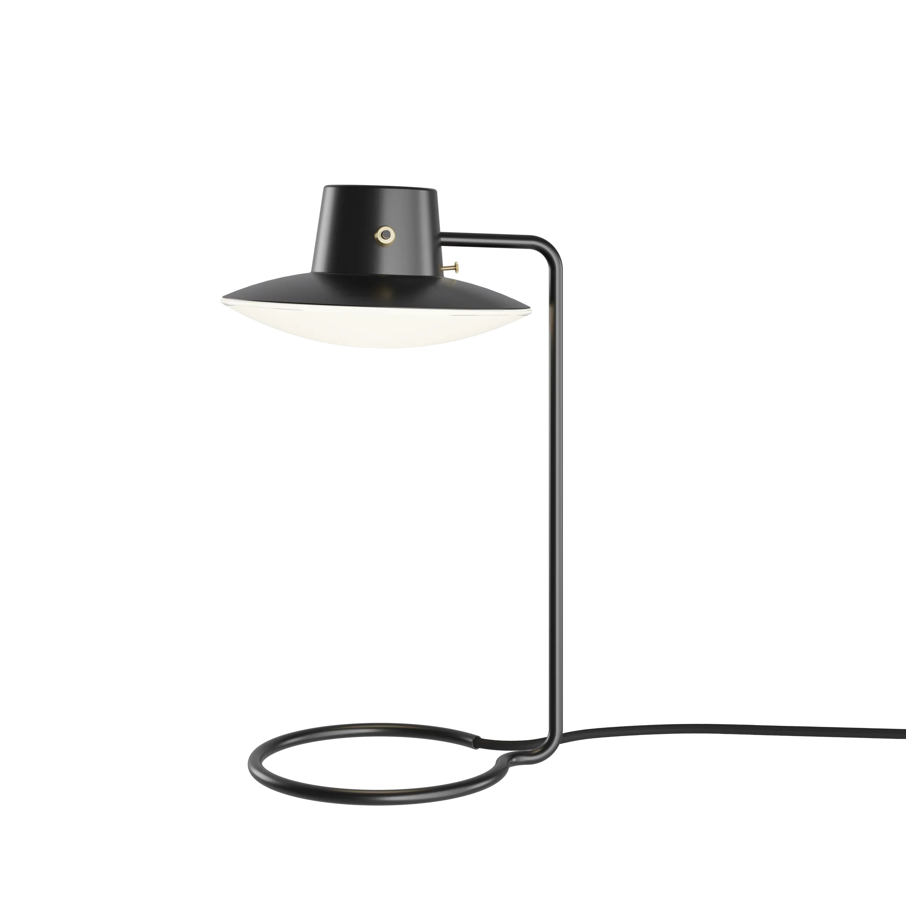 Louis Poulsen AJ Oxford Table Lamp Metal Black/Opal Glass Ø 41 cm
