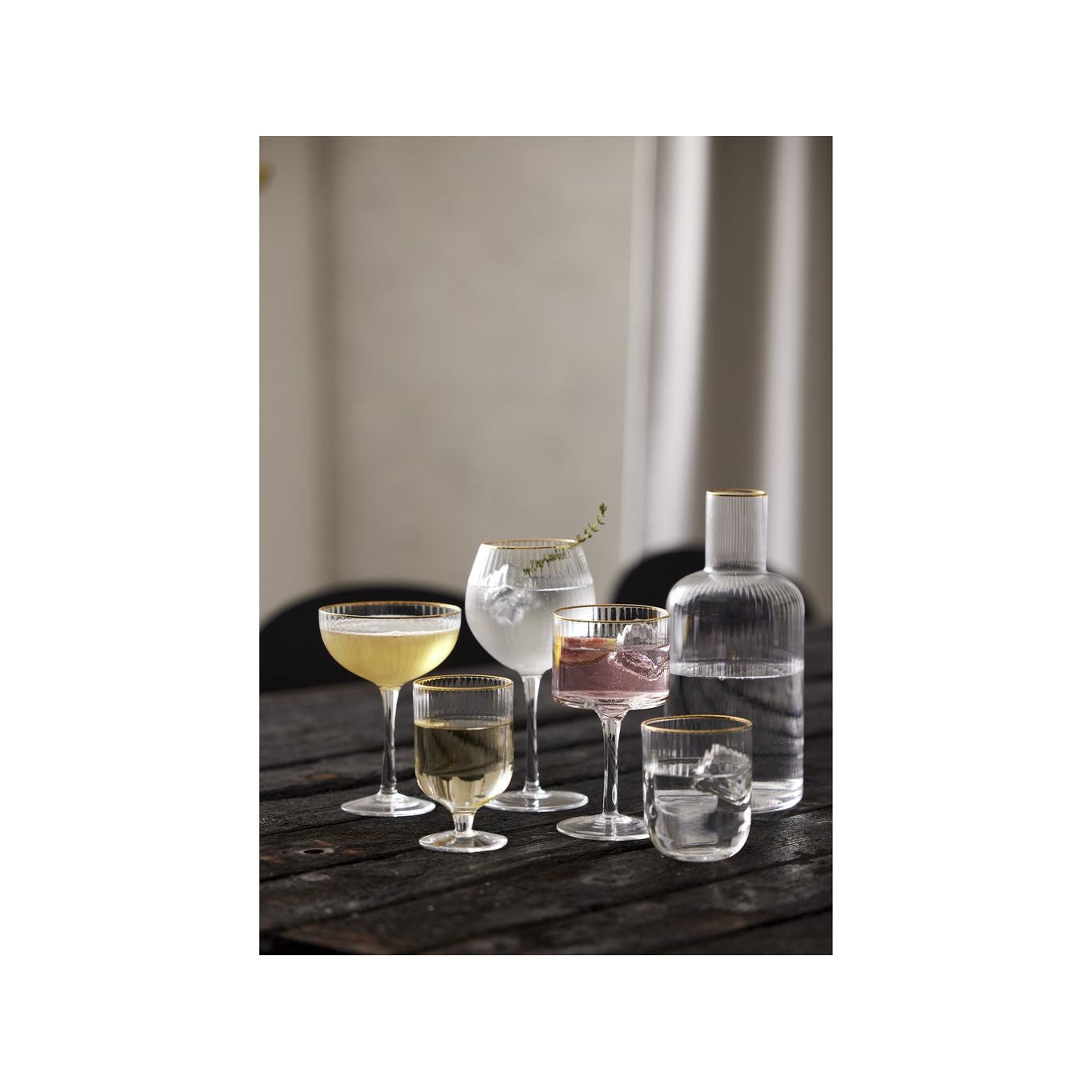 Lyngby Glas Palermo Gold Gin & Tonic Glass 65 Cl, 4 st.