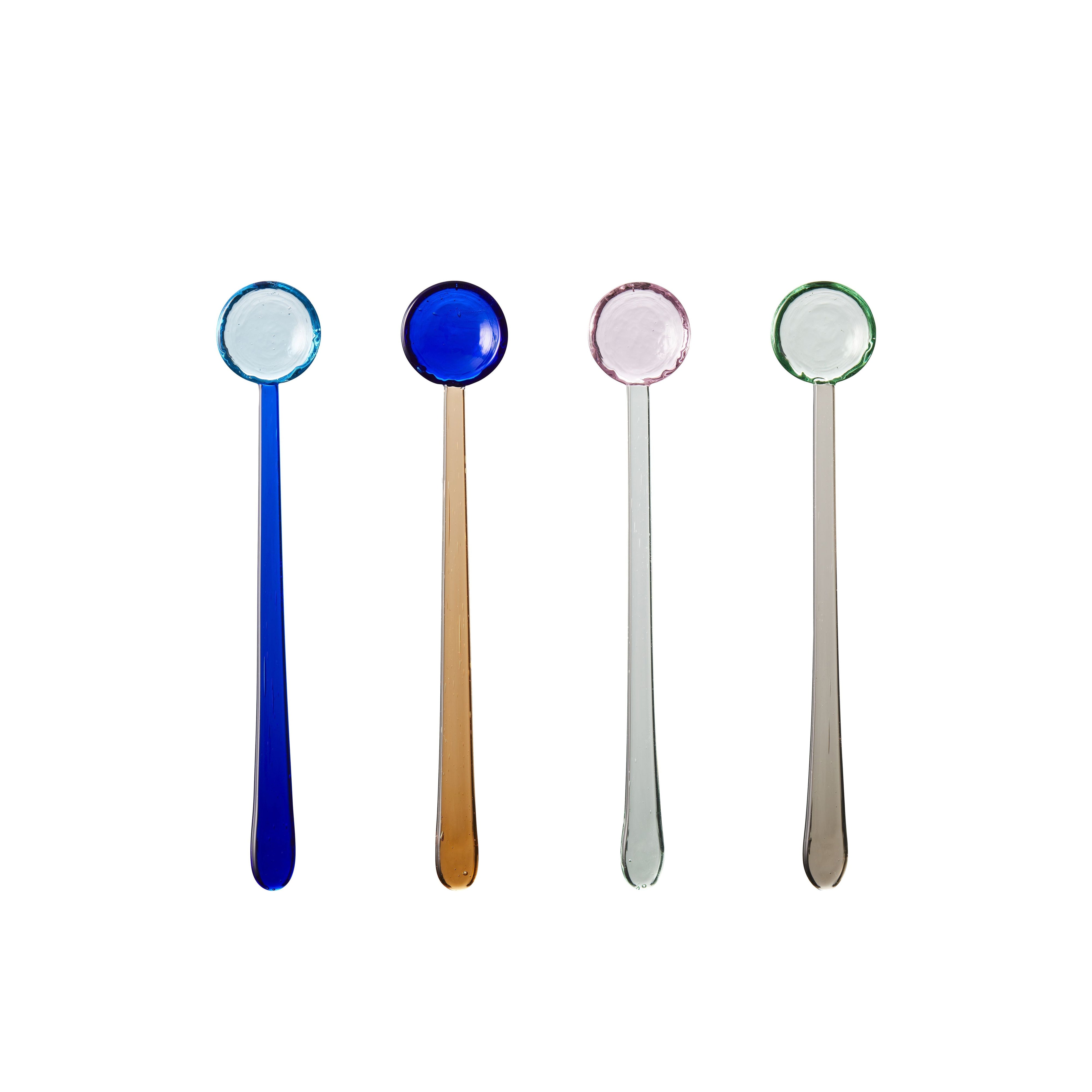 Lyngby Glas Turin Glass Spoons 18 cm 4 st. Blandad
