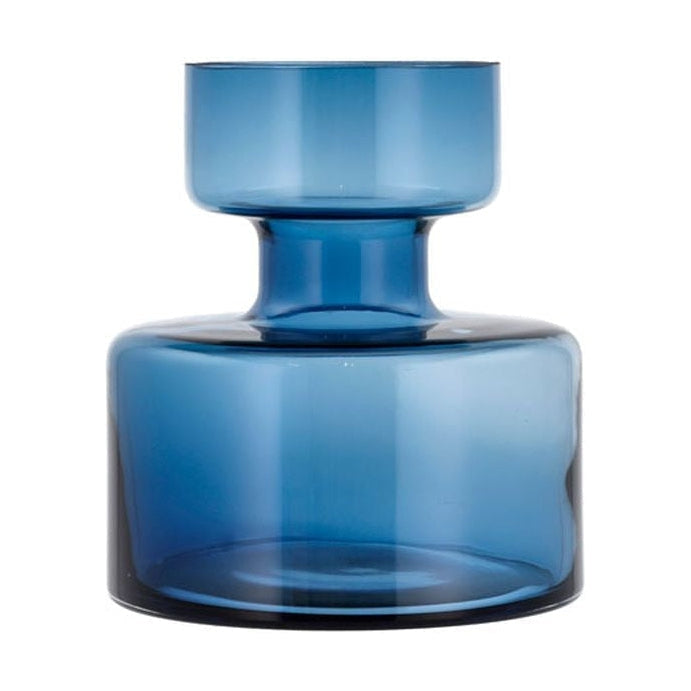 Lyngby Glas Tubulär vas H: 20 cm, blå