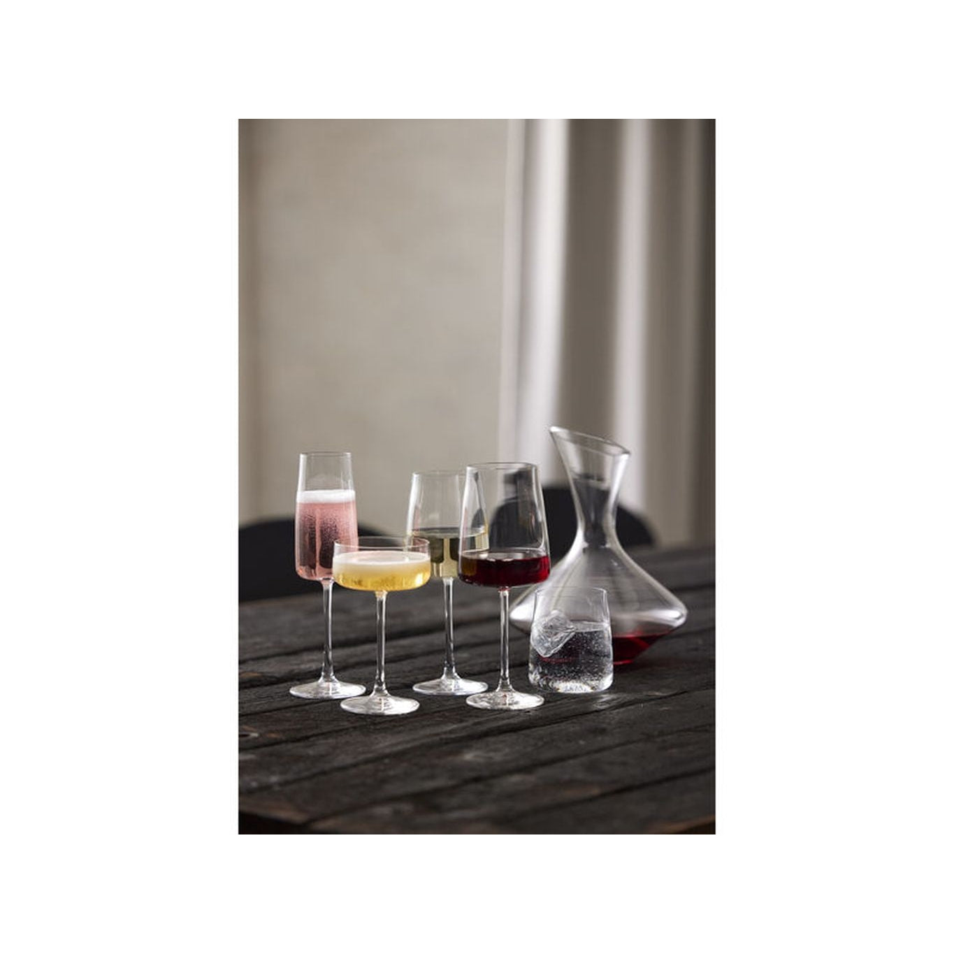 Lyngby Glas Zero Crystal White Wine Glass 43 Cl, 4 st.