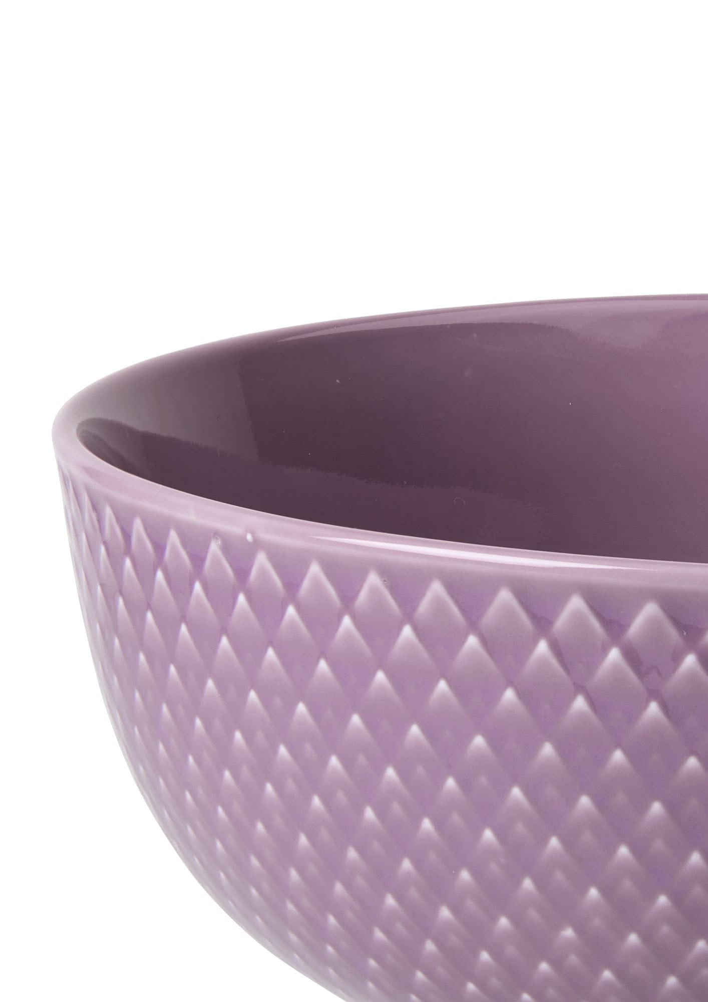 Lyngby Porcelæn Rhombe Color Bowl Ø15.5 cm, lila
