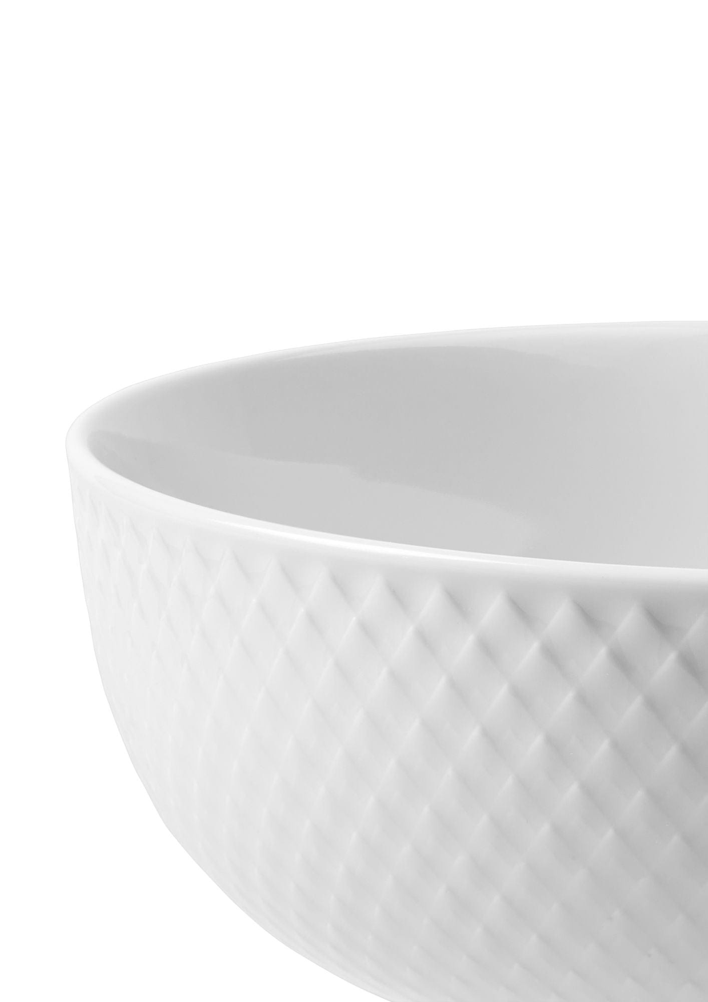 Lyngby Porcelæn Rhombe Bowl Ø15,5 cm, vit