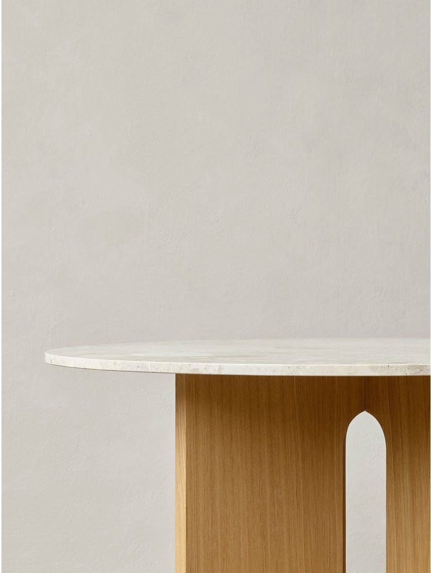 Audo Copenhagen Androgyne matbord mörkt -färgat ek/mörk färgad ek, Ø120 cm