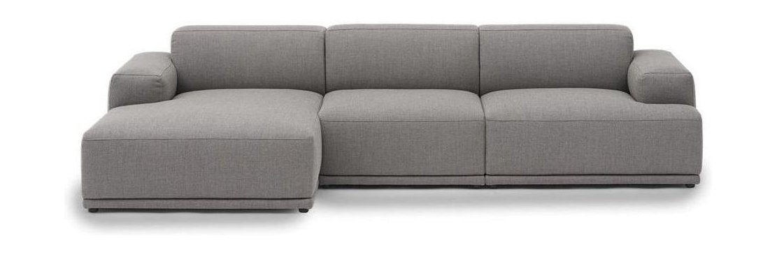 Muuto Anslut mjuk modulär 3-personers soffkonfiguration 3, grå (omull 128)
