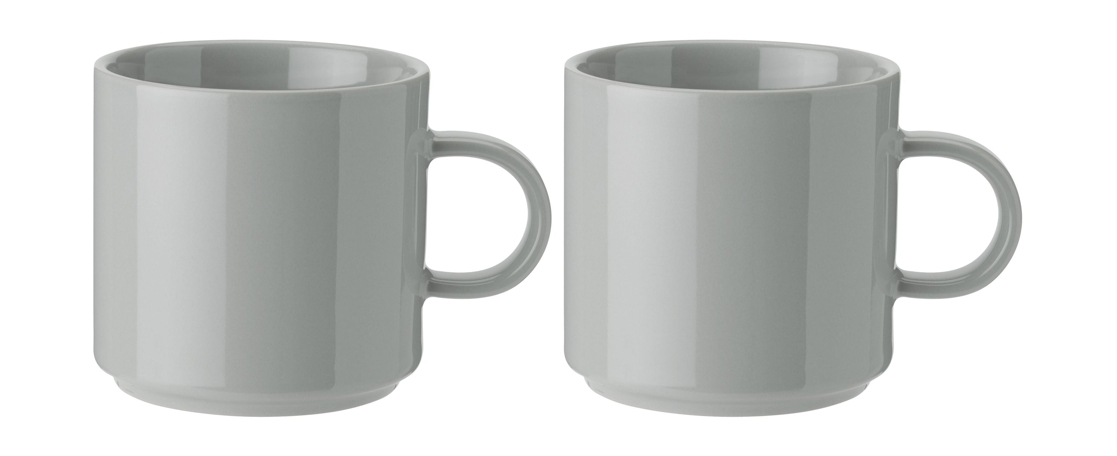 Stelton Classic Mug -sæt på 2, lysegrå