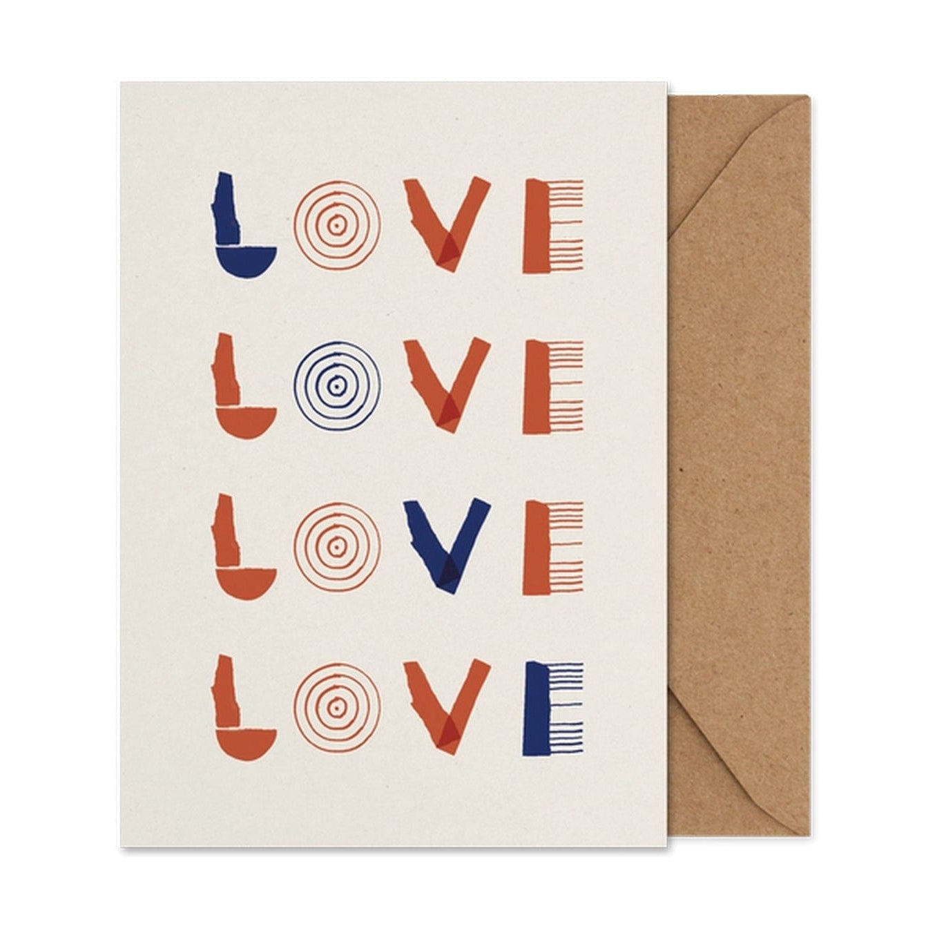 Paper Collective LoveFolded Art Card Poster, A5