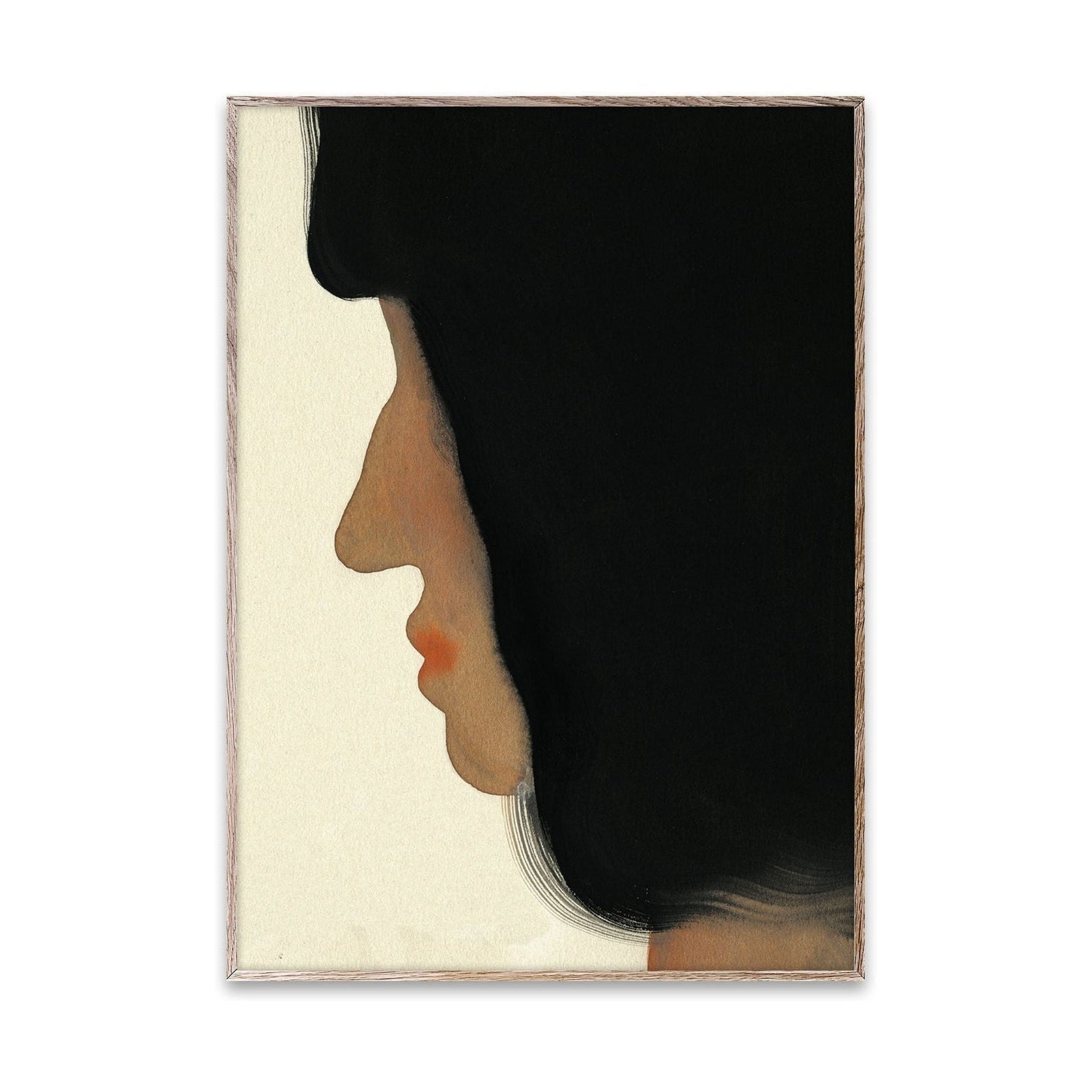 Paper Collective Den svarta hår affischen, 50x70 cm