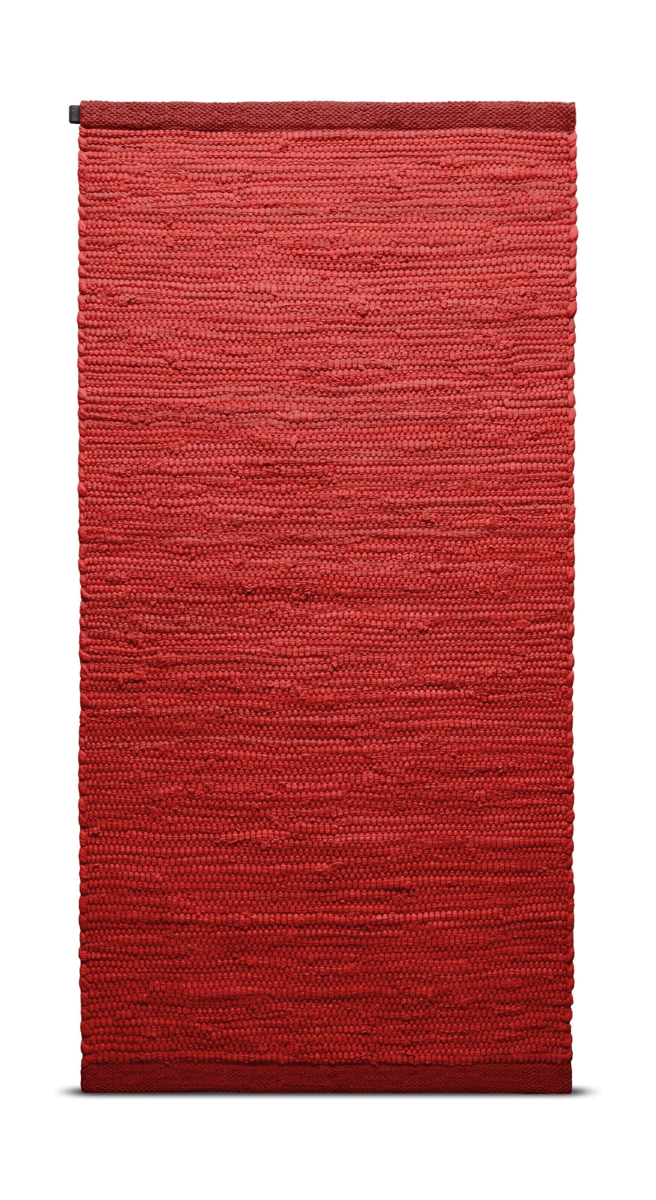 Rug Solid Cotton Tæppe 140 x 200 Cm, Strawberry
