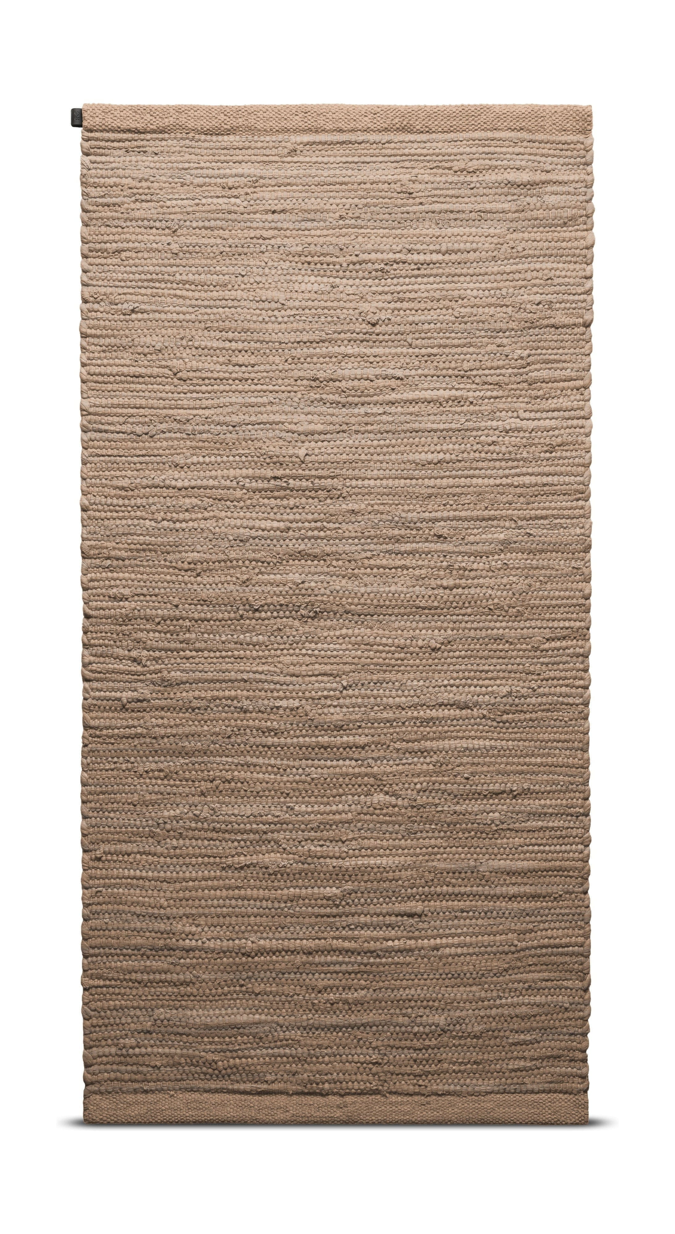 Rug Solid Cotton Tæppe 65 x 135 Cm, Nougat