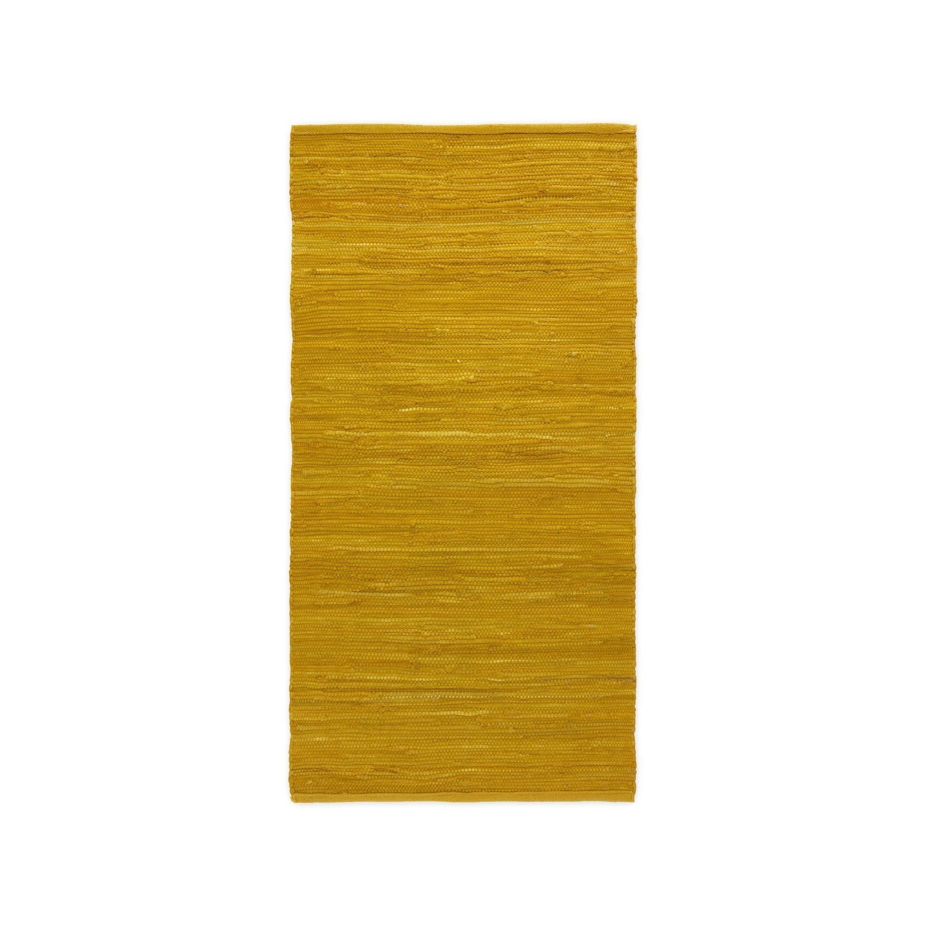 Rug Solid Cotton Tæppe Burnished Amber, 75 x 300 cm