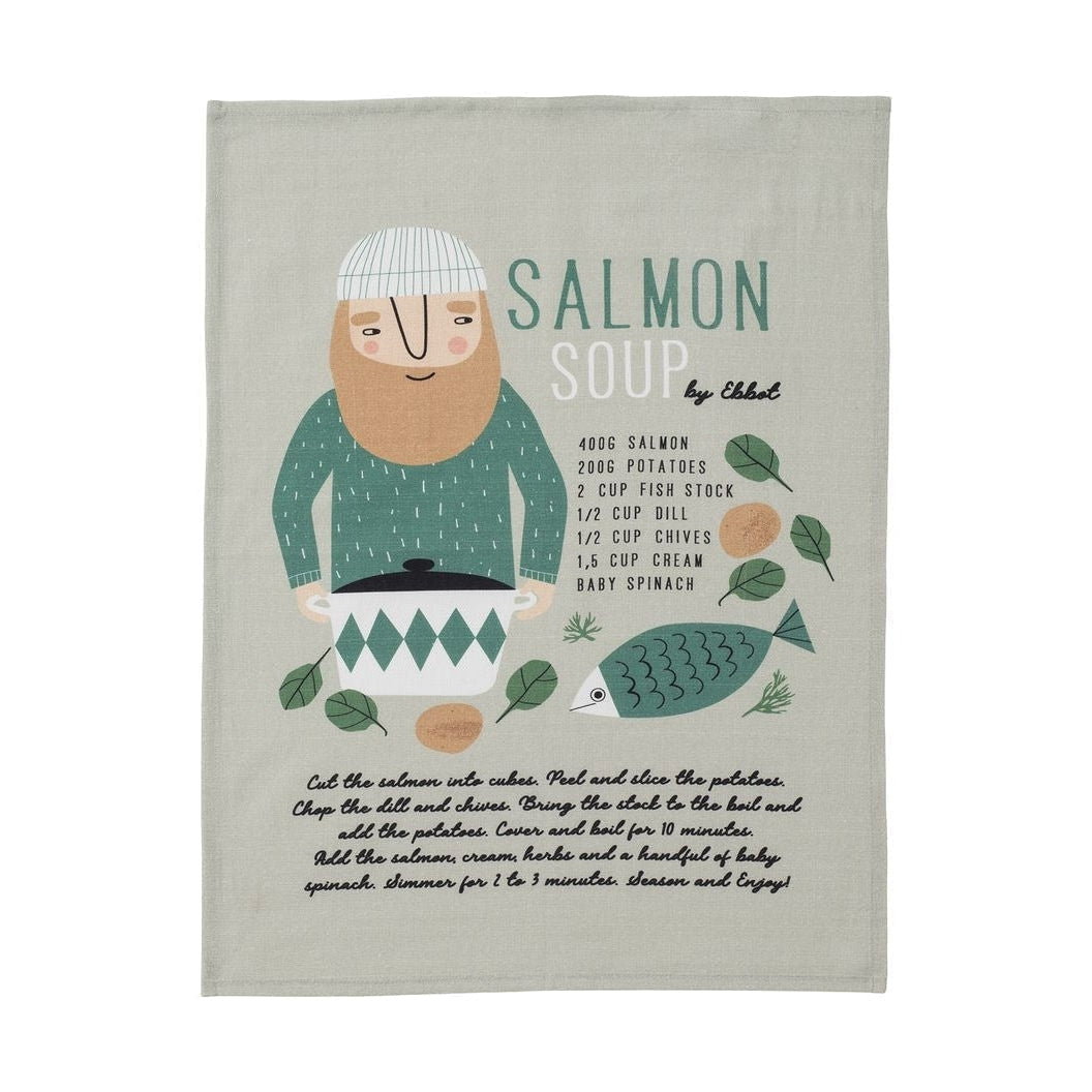 Spira Kompis Viskestykke Ebbot Salmon Soup, 47x65 Cm