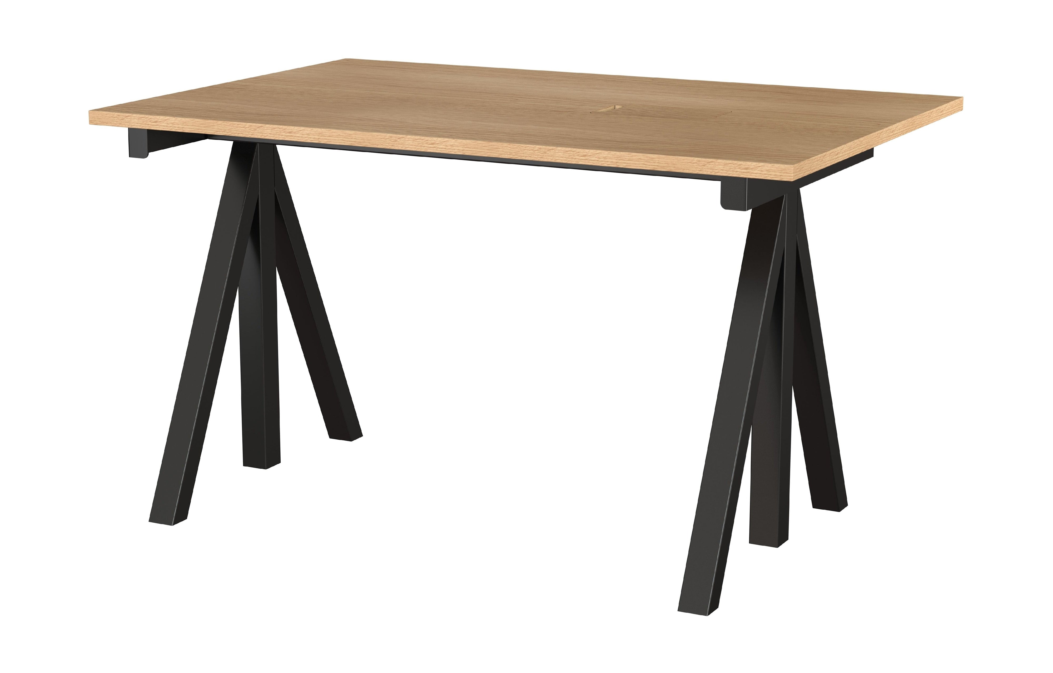 String Furniture Fungerar skrivbord 78x120 cm, ek/svart