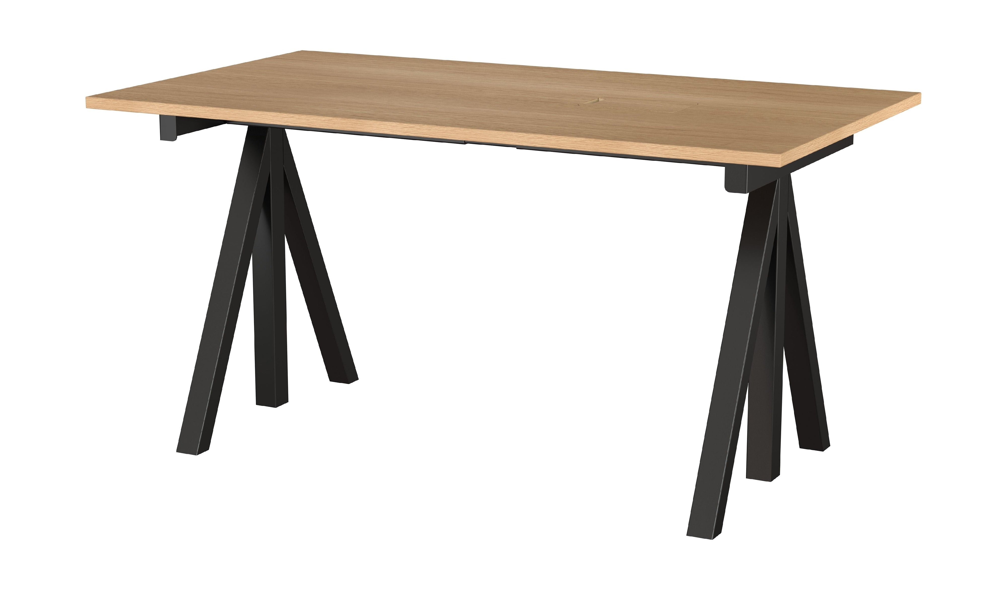 String Furniture Fungerar skrivbord 78x140 cm, ek/svart