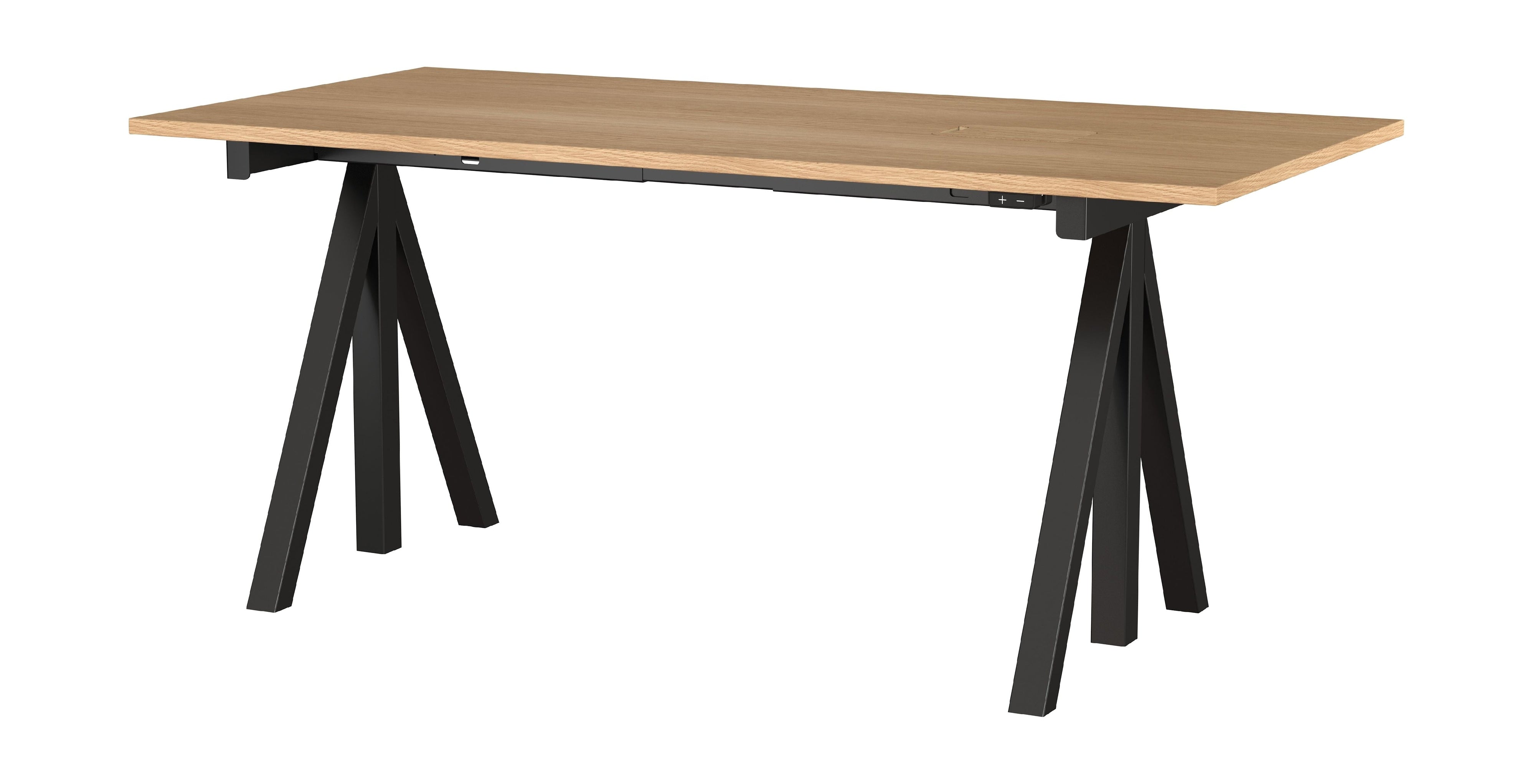 String Furniture Fungerar skrivbord 78x160 cm, ek/svart