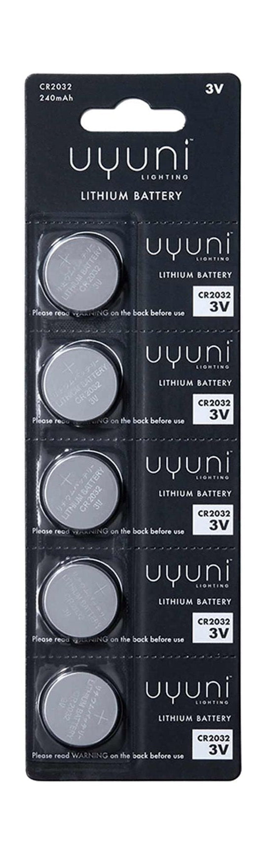 Uyuni Lighting CR2032 Lithium Batterier 5 Stk.-Batteries-Uyuni Lighting-5708311300288-UL-BA-2032-UYU-Allbuy