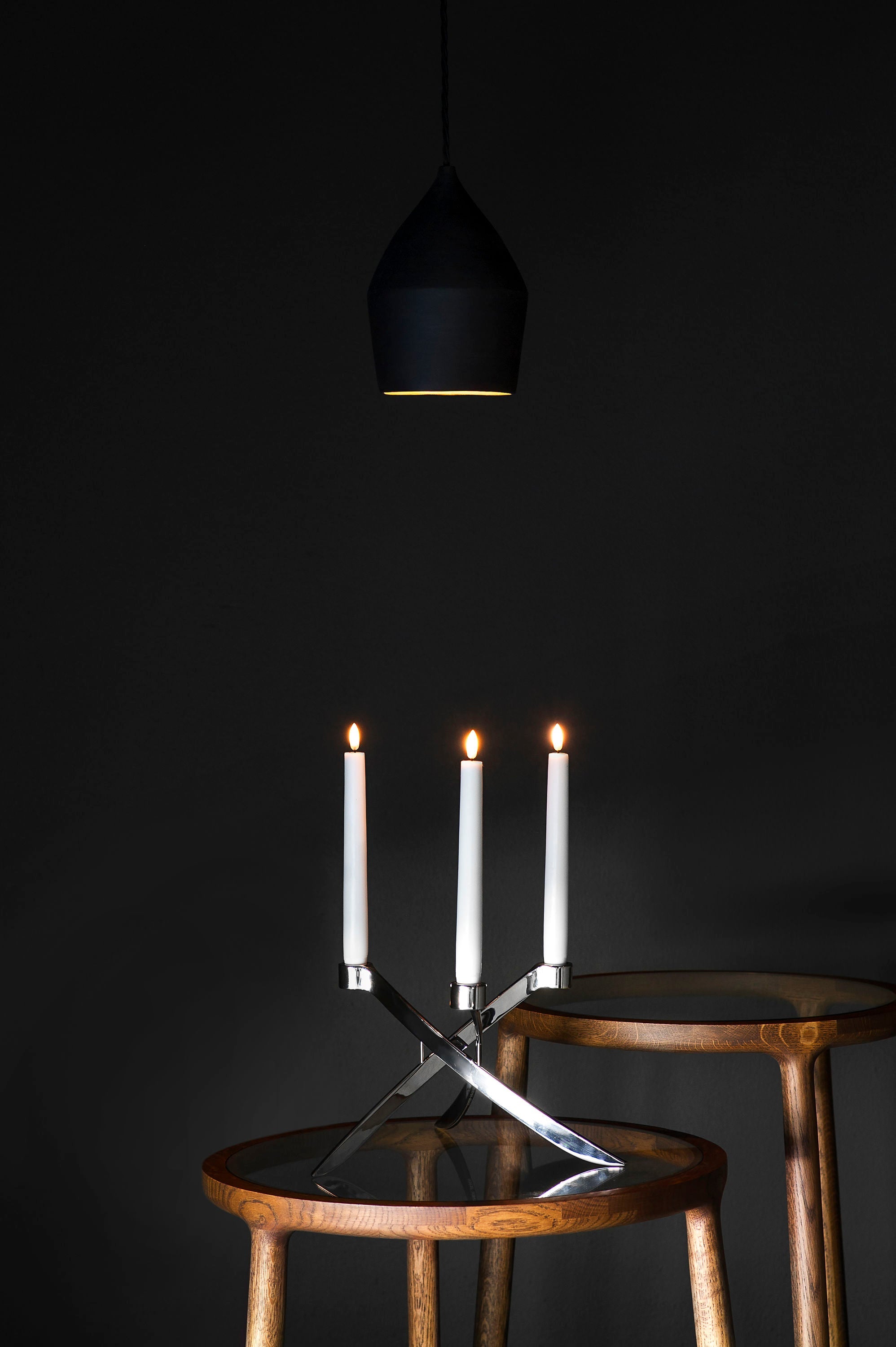 Uyuni Lighting LED Mini Kronelys med Voks 2 Stk ØxH 1,3x25 cm, Nordic White-Flameless Candles-Uyuni Lighting-5708311302503-UL-TA-NW01325-2-UYU-Allbuy-moodimage