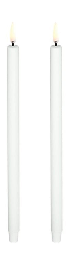 Uyuni Lighting LED Mini Kronelys med Voks 2 Stk ØxH 1,3x25 cm, Nordic White-Flameless Candles-Uyuni Lighting-5708311302503-UL-TA-NW01325-2-UYU-Allbuy